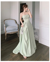 Mint green bridesmaid dresses long