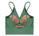 Spaghetti straps short top for woman with inner bra