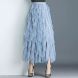 Calf Length Long tulle bubble skirts