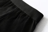 Ankle length long 87cm grey pink black green tulle skirt