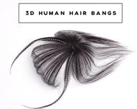 3D human hair bangs 13cm fringe