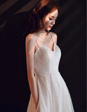 Sparkly white evening dress