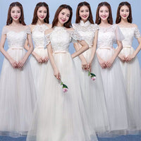 Champagne bridesmaid dresses long