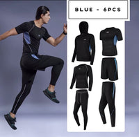 Black green blue sport suits for man