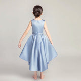 Girl’s blue prom dress winter ball gown