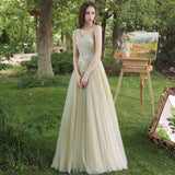 Grass green bridesmaid dresses long