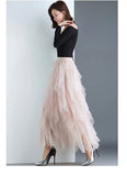 Calf Length Long tulle bubble skirts