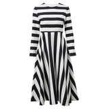 Long sleeve striped dress