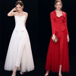 Two way to wear occasion suits white red black