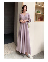 Light purple bridesmaid dresses long