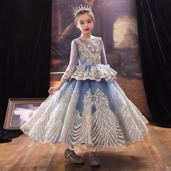 Vintage ball gown for little girl