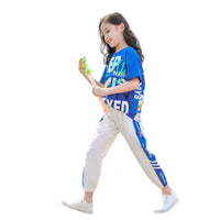 Little girl’s sport T shirt and pants sportswear sport suits
