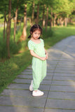 Little girl’s cute purple green outfits