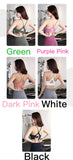 Easy to take off sportswear black purple pink white green sport bra