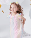 Sleeveless rainbow dress for little girl