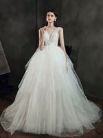 A-Line wedding dress Sleeveless