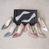 Pink prom shoes 5cm 7cm 9cm heels