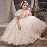 Little girl’s champagne dress for party