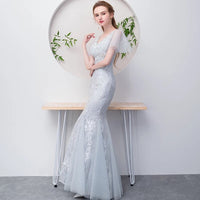 Mermaid prom dress long lace party dress