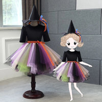 Halloween cosplay dress witch dress cosplay witch kid's dress