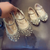 Bling bling sequin shoes for little girl children party shoes