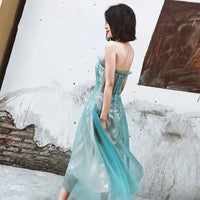 Strapless tulle homecoming dress prom dress birthday party dress