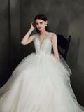 A-Line wedding dress Sleeveless