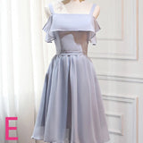 Short gray bridesmaid dress 7 designs