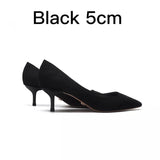 5cm & 7cm lake blue black burgundy high heels shoes