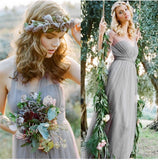 Multiple way to wear bridesmaid dress tulle purple white blue gray black burgundy