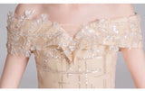 Sparkly sequin champagne flower girl dress