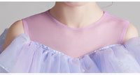 Lavender ball gown for little girl