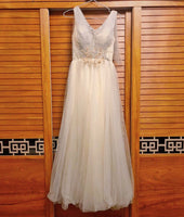 Light grey embroidered tulle bridesmaid dresses koszorúslány ruha Esmoquin de dama