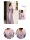 Light purple bridesmaid dresses long