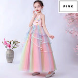 Unicorn rainbow dress for little girl
