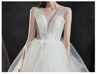A-Line wedding dress Sleeveless
