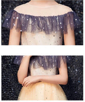 Sparkly little girl's tulle dress