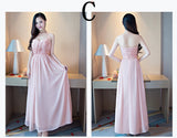 long pink bridesmaid dress customized off the shoulder strapless