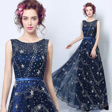 Floor-length star prom dress