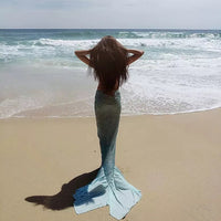 Lake green mermaid bikini cover skirt